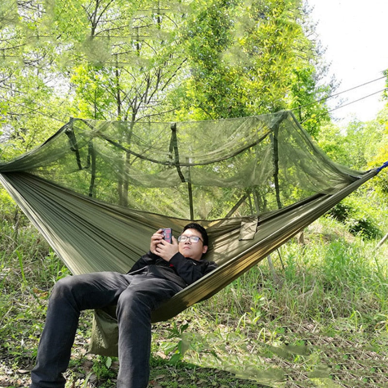 Gizmo Camping Hammock with Mosquito Net - Style's Bug