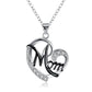 Loving Mom necklace by Style's Bug (2pcs pack) - Style's Bug Half Black
