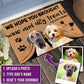 PAWsonalized pet Doormats by Style's Bug - Style's Bug 2 dogs - We hope you brought wine & dog treats / 40cmx60cm