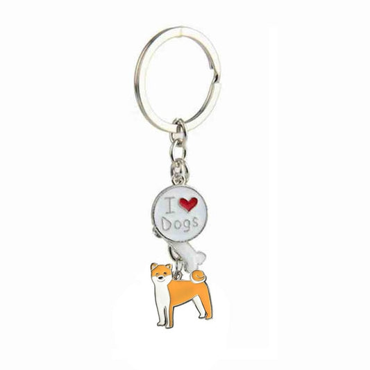 Akita keychains (2pcs pack) - Style's Bug I love dogs