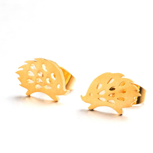 Hedgehog Earrings by Style's Bug - Style's Bug Gold