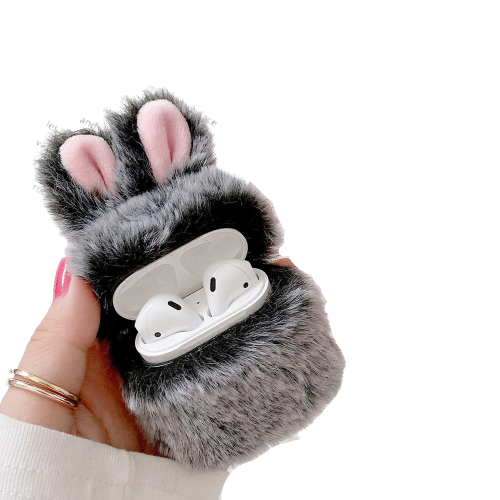 Fluffy Bunny Airpod cases by SB - Style's Bug