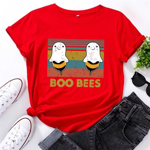 BOO BEES T-shirt by Style's Bug - Style's Bug Red / S