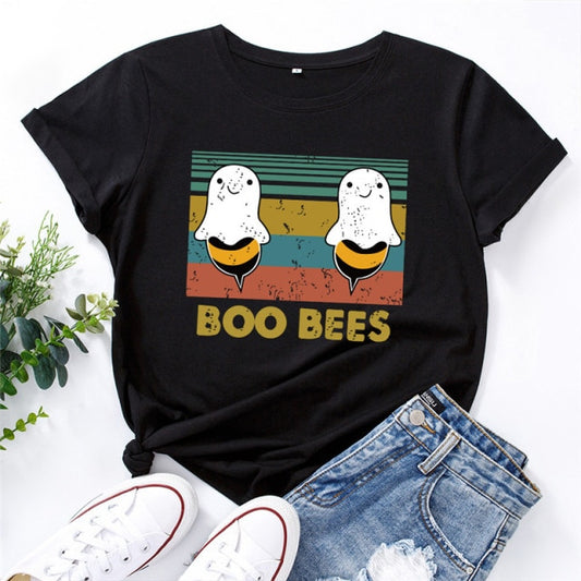 BOO BEES T-shirt by Style's Bug - Style's Bug Black / S