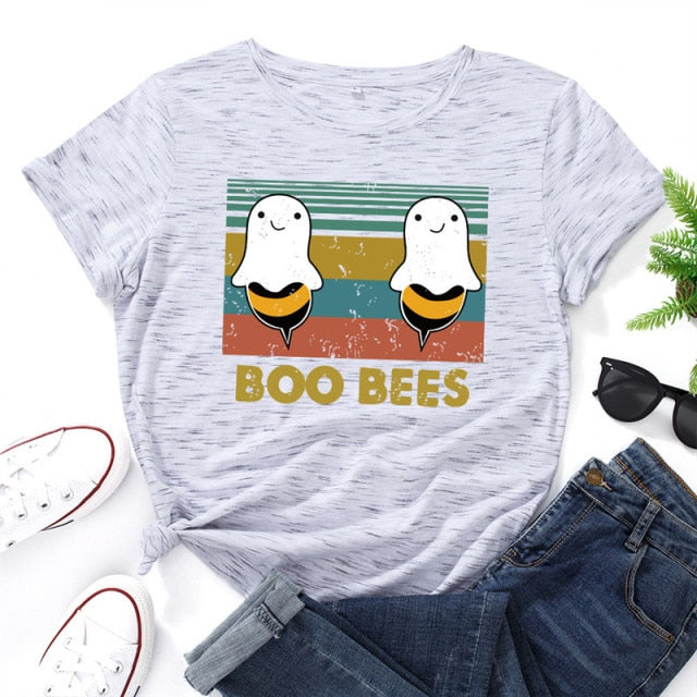 BOO BEES T-shirt by Style's Bug - Style's Bug Liuxingbai / S