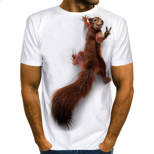 Squirrel T-shirts by Style's Bug - Style's Bug Squirrel / 5XL