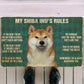" Shiba Inu's Rules " mats by Style's Bug - Style's Bug