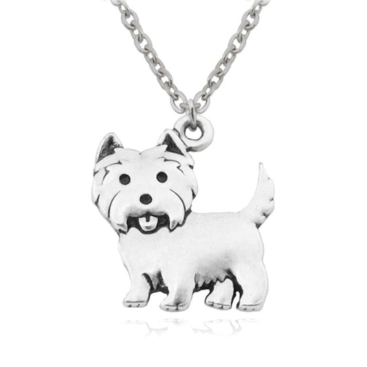 Vintage West highland Terrier necklace by Style's Bug - Style's Bug Right Necklace / 45cm