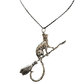 The Cat on a Broomstick necklace - Style's Bug