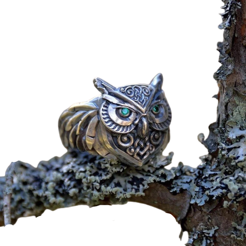 Crystal Eyes Owl Ring by Style's Bug - Style's Bug