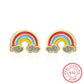Rainbow with Clouds Earrings by Style's Bug - Style's Bug
