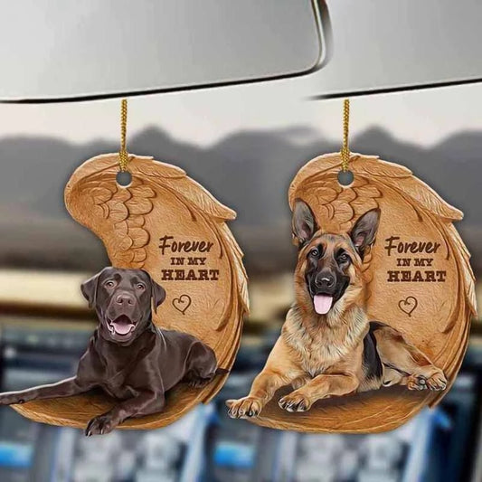 "Forever in my Heart" Dog Hanging Ornament by Style's Bug - Style's Bug