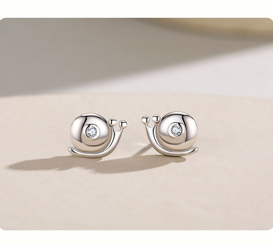 Silver Snail Earrings by Style's Bug - Style's Bug