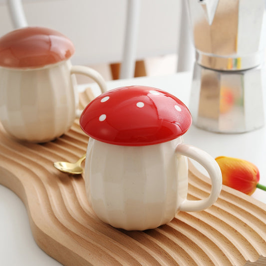 Realistic Mushroom mugs by Style's Bug (with lid) - Style's Bug