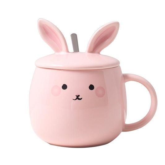 Rabbit eared mug with Lid + Spoon - Style's Bug