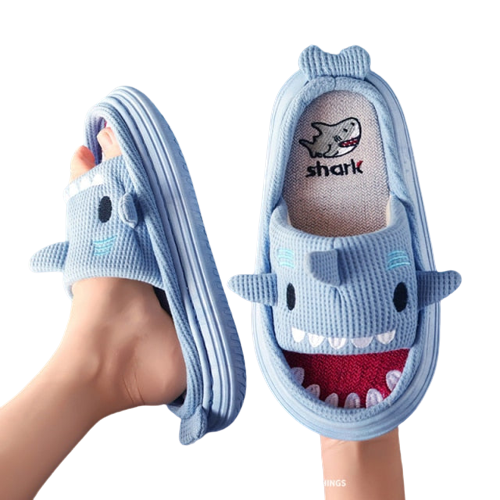 Thick sole Shark slippers by Style's Bug - Style's Bug
