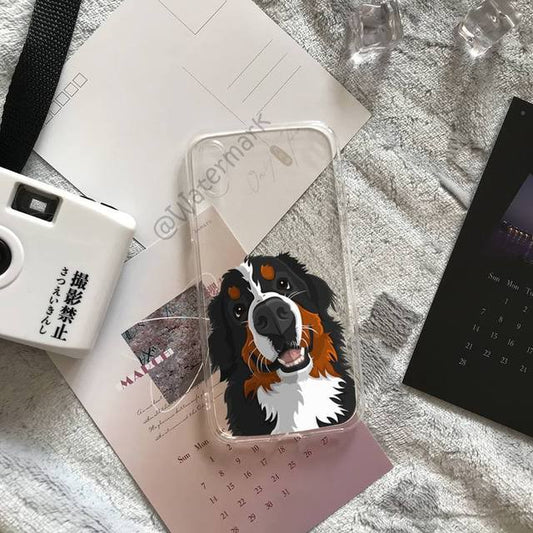 Bernese Mountain Dog iphone cases - Style's Bug for iphone 7 8 / Cute smile