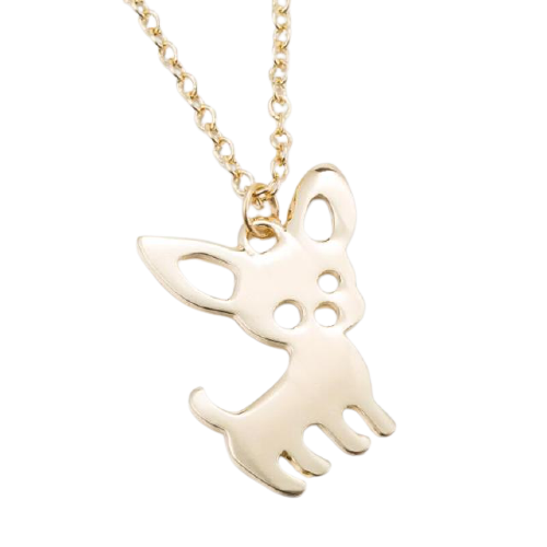Chihuahua necklace (2pcs pack) - Style's Bug Gold