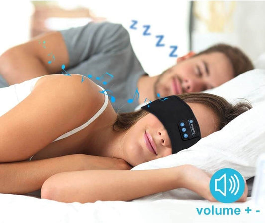 Enjoying Sleeper™ Sleeping mask with built-in headphones by Style's Bug - Style's Bug Black